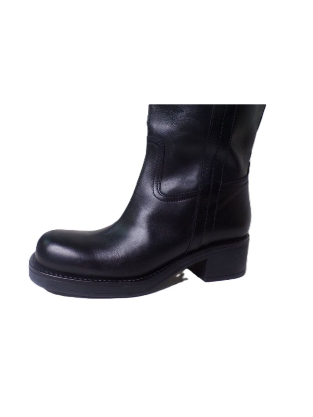 🆕NERO GIARDINI Leather Knee High Moto Boot Black 8 - Picture 8 of 11